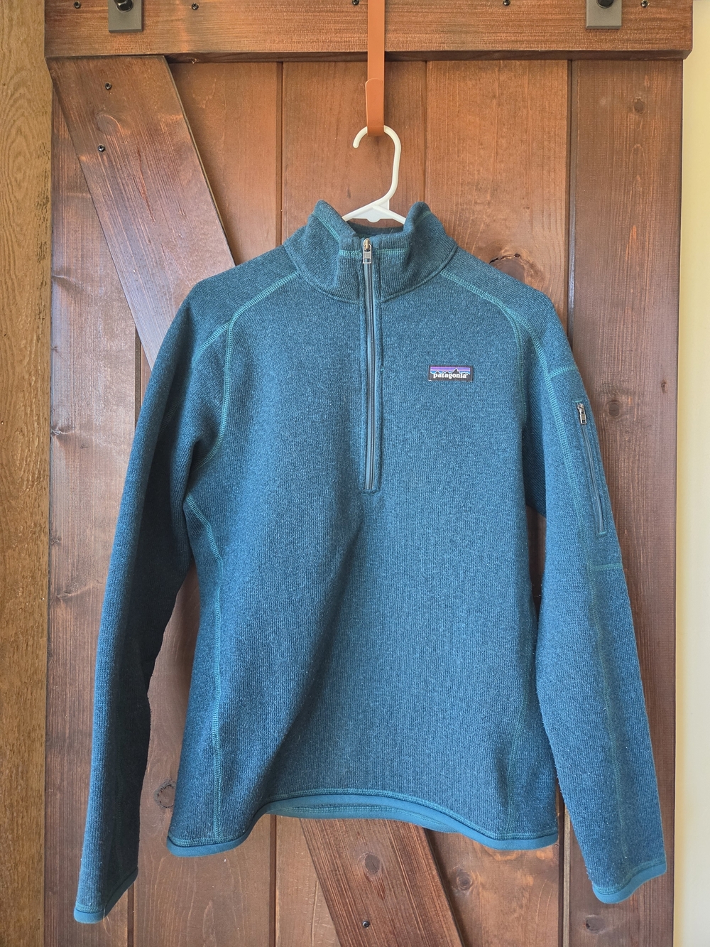Patagonia Teal 1/4 Zip Fleece Pullover
